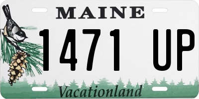 ME license plate 1471UP