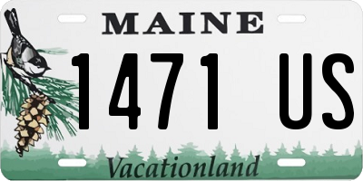 ME license plate 1471US