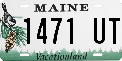 ME license plate 1471UT