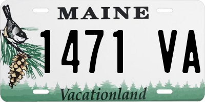 ME license plate 1471VA