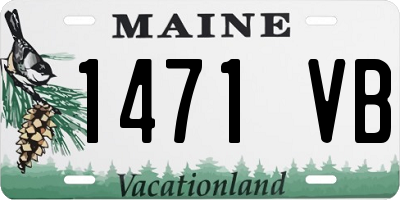 ME license plate 1471VB