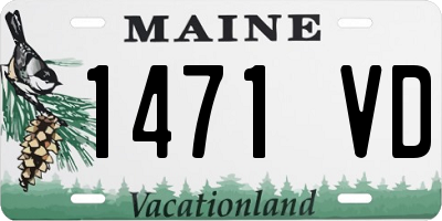 ME license plate 1471VD
