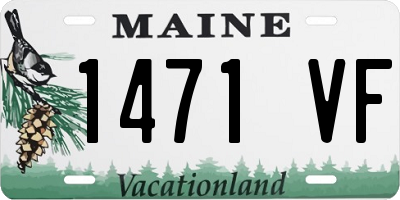 ME license plate 1471VF