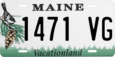 ME license plate 1471VG