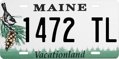 ME license plate 1472TL
