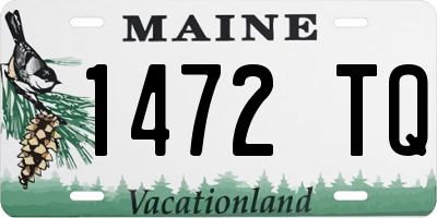 ME license plate 1472TQ