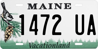 ME license plate 1472UA