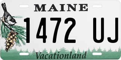 ME license plate 1472UJ