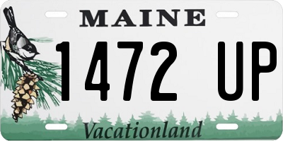 ME license plate 1472UP