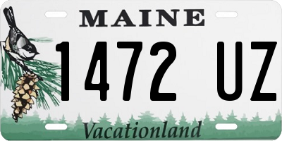 ME license plate 1472UZ