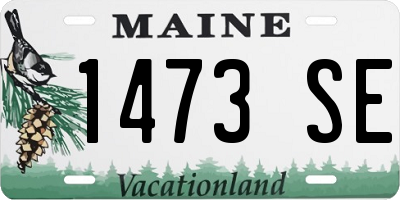 ME license plate 1473SE