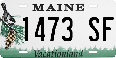 ME license plate 1473SF