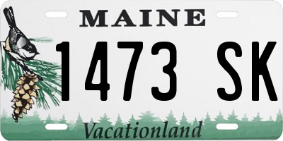 ME license plate 1473SK