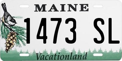 ME license plate 1473SL