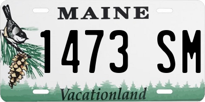 ME license plate 1473SM