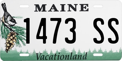 ME license plate 1473SS
