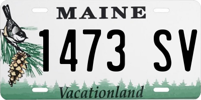 ME license plate 1473SV