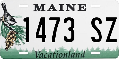 ME license plate 1473SZ