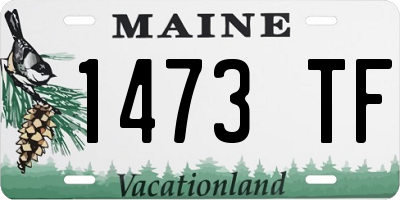 ME license plate 1473TF