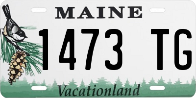 ME license plate 1473TG