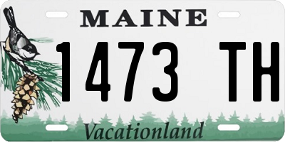 ME license plate 1473TH