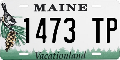 ME license plate 1473TP