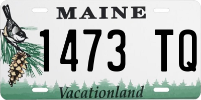 ME license plate 1473TQ