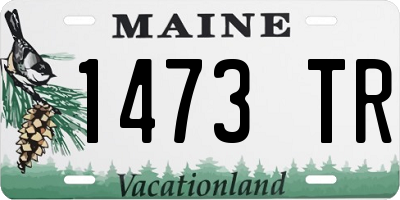 ME license plate 1473TR