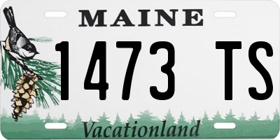 ME license plate 1473TS