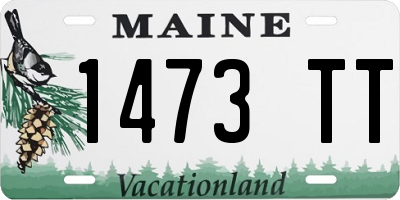 ME license plate 1473TT