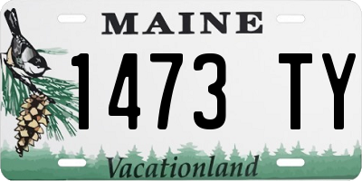 ME license plate 1473TY