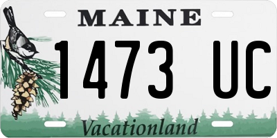 ME license plate 1473UC