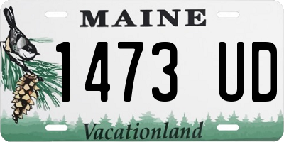 ME license plate 1473UD