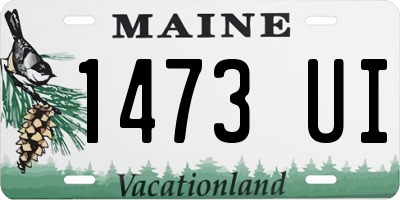 ME license plate 1473UI