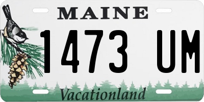ME license plate 1473UM