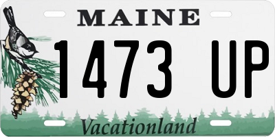 ME license plate 1473UP