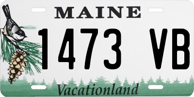 ME license plate 1473VB
