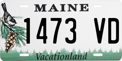 ME license plate 1473VD