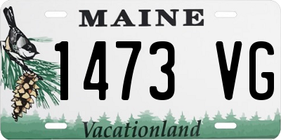 ME license plate 1473VG