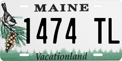 ME license plate 1474TL