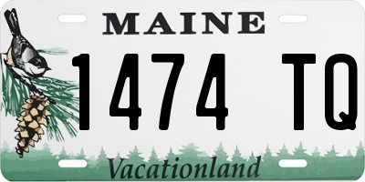 ME license plate 1474TQ