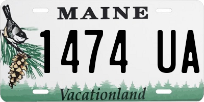 ME license plate 1474UA