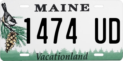 ME license plate 1474UD