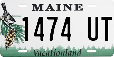 ME license plate 1474UT