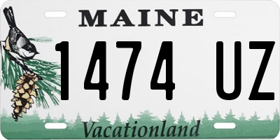 ME license plate 1474UZ