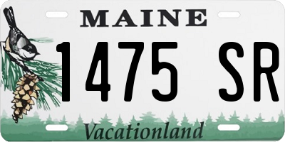 ME license plate 1475SR