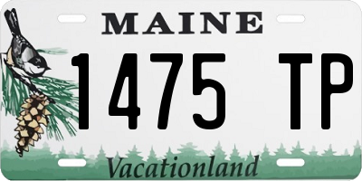 ME license plate 1475TP