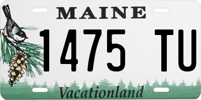 ME license plate 1475TU