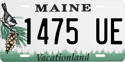 ME license plate 1475UE