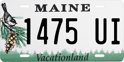 ME license plate 1475UI
